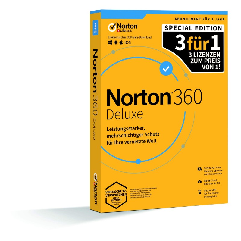 Norton 360 Deluxe 10 dispositivi | 1 anno